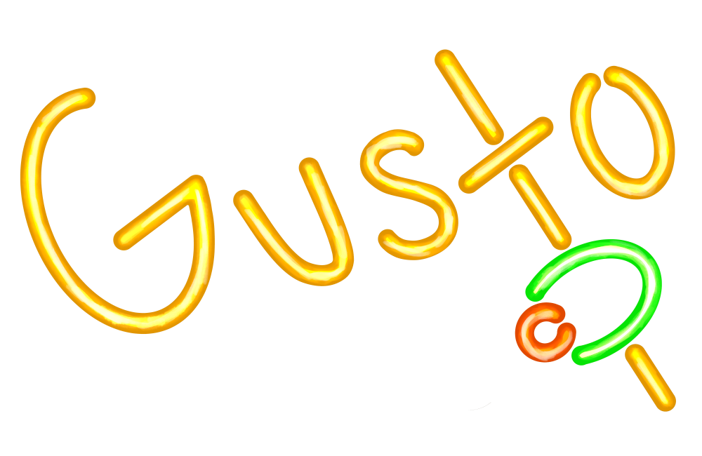 Gusto band neon logo